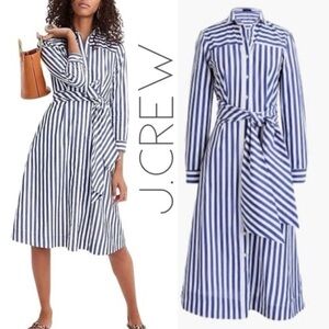 J. Crew Tie-waist Shirt Dress